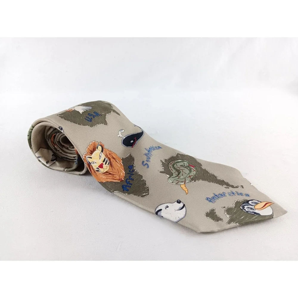 VINTAGE Save the Children Silk Tie 60
